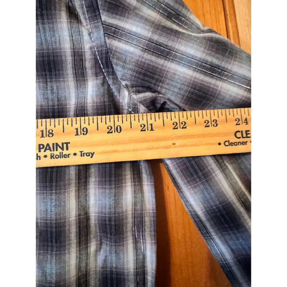 Rough Stock western pearl snap button down M Cotton long sleeve cowboy NFR - Picture 5 of 6